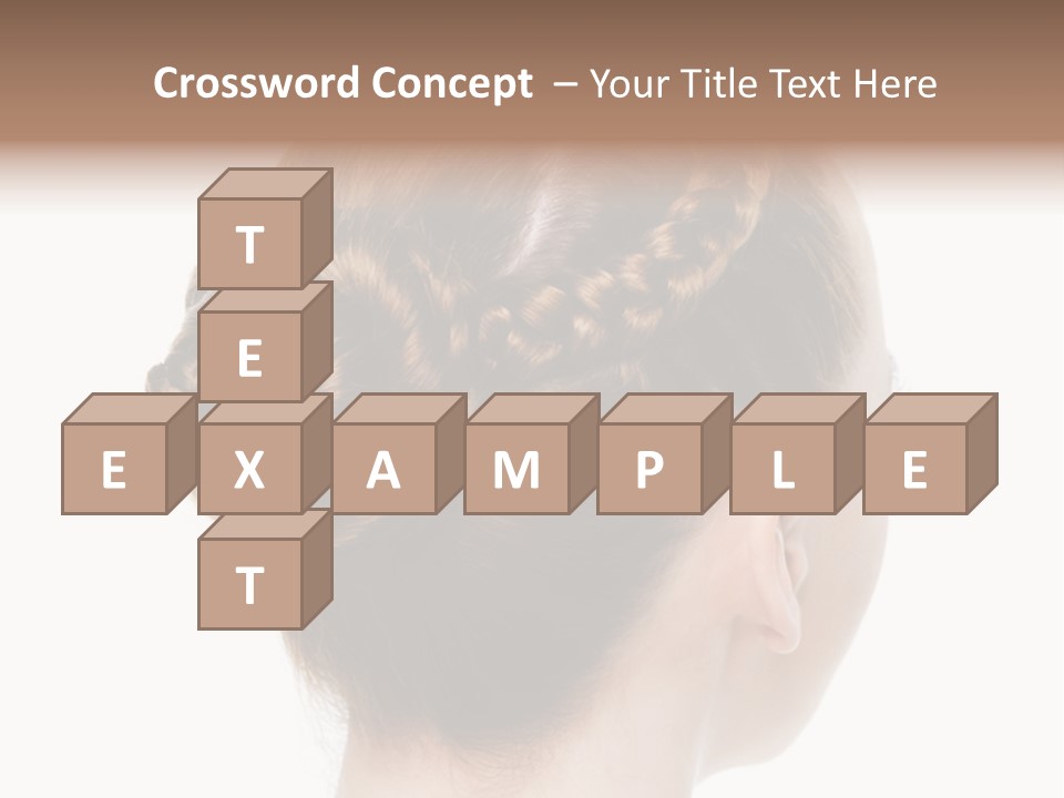 Hairstyle Hair Female PowerPoint Template