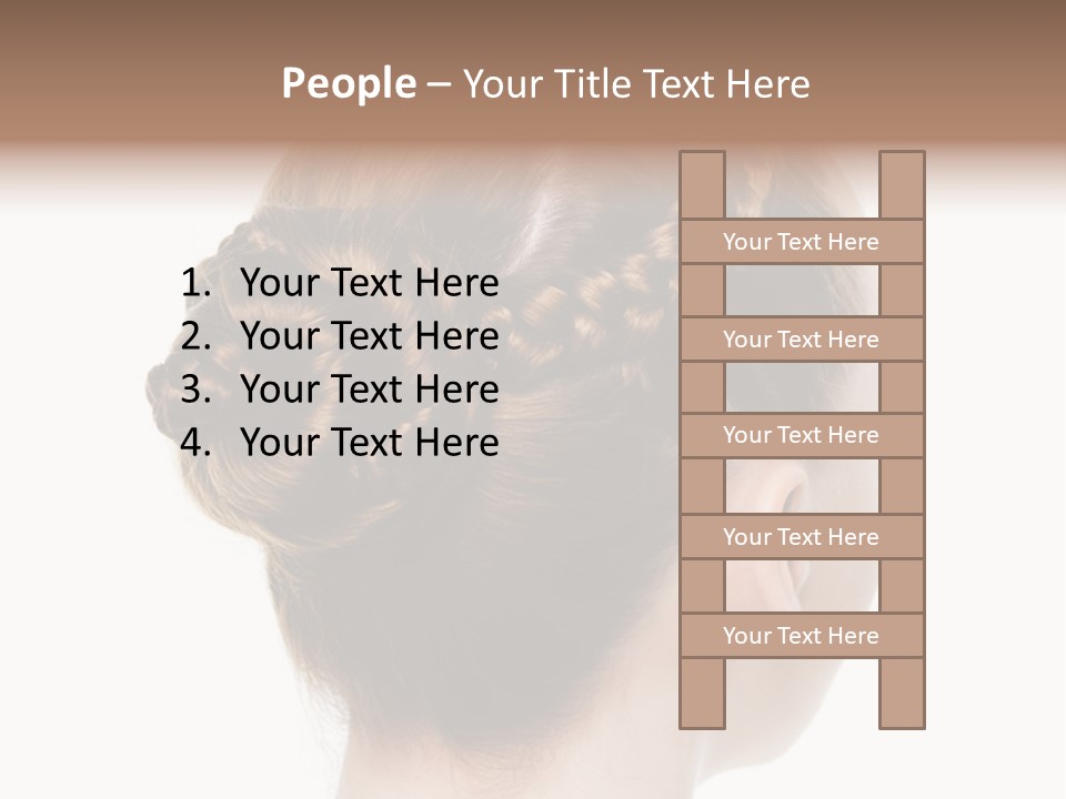 Hairstyle Hair Female PowerPoint Template