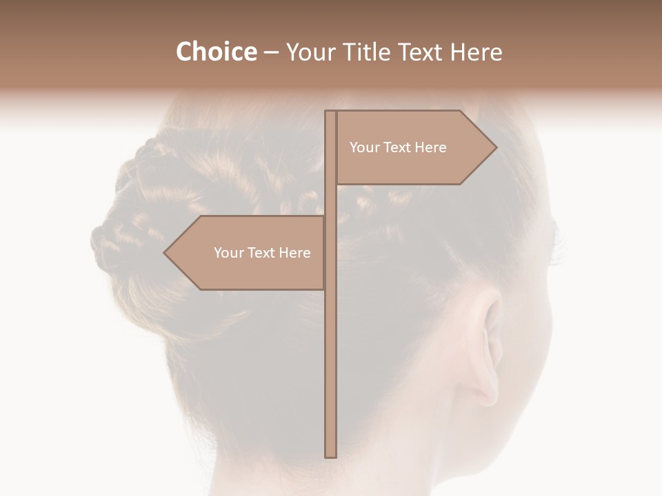 Hairstyle Hair Female PowerPoint Template