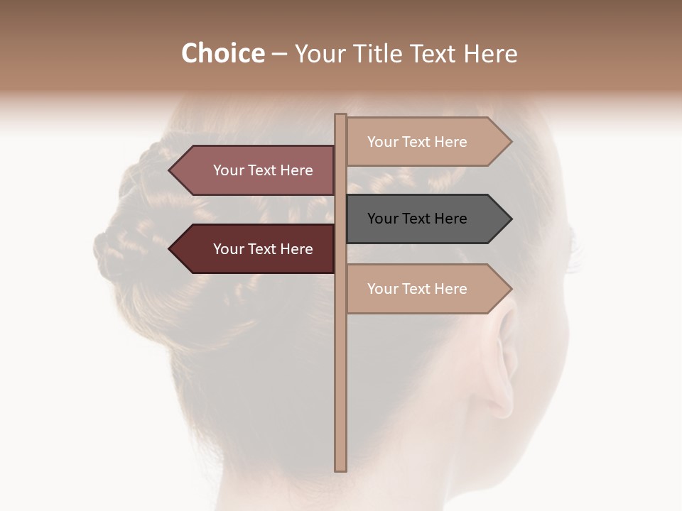 Hairstyle Hair Female PowerPoint Template