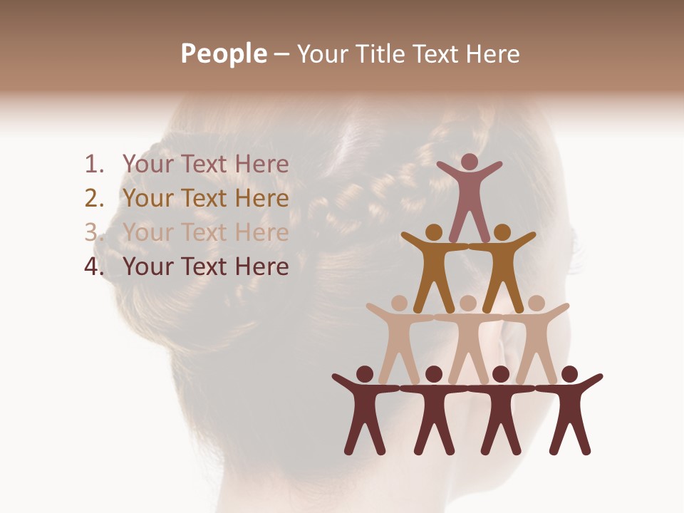 Hairstyle Hair Female PowerPoint Template