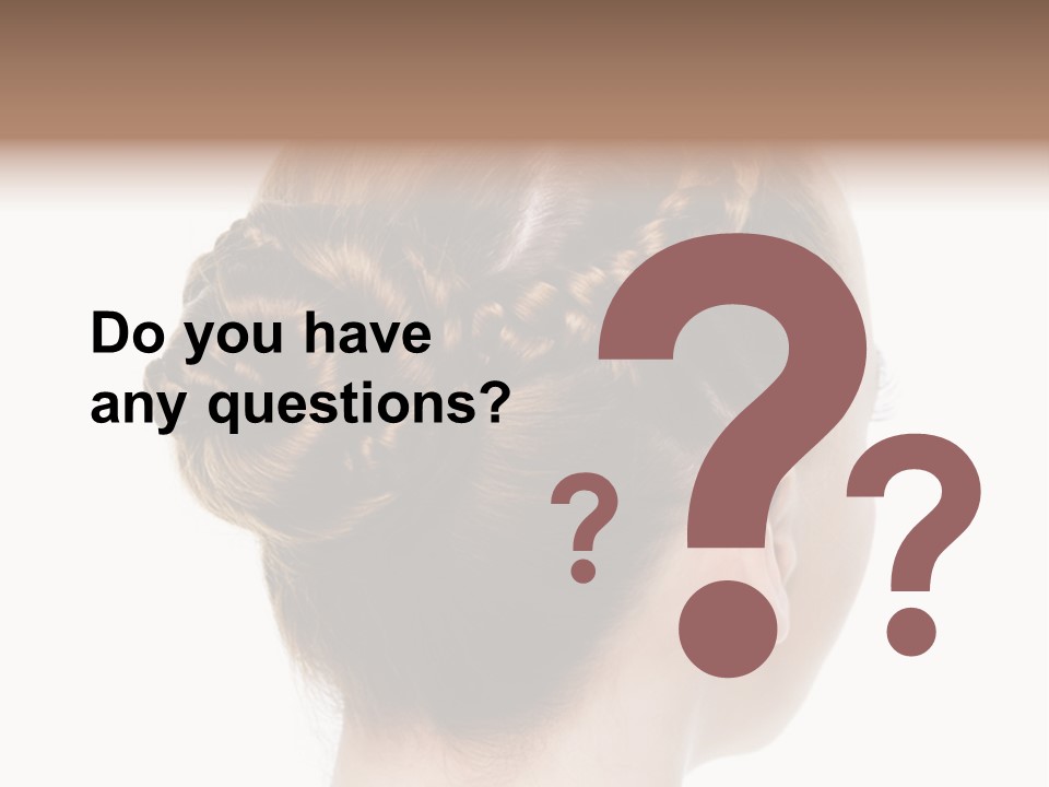 Hairstyle Hair Female PowerPoint Template