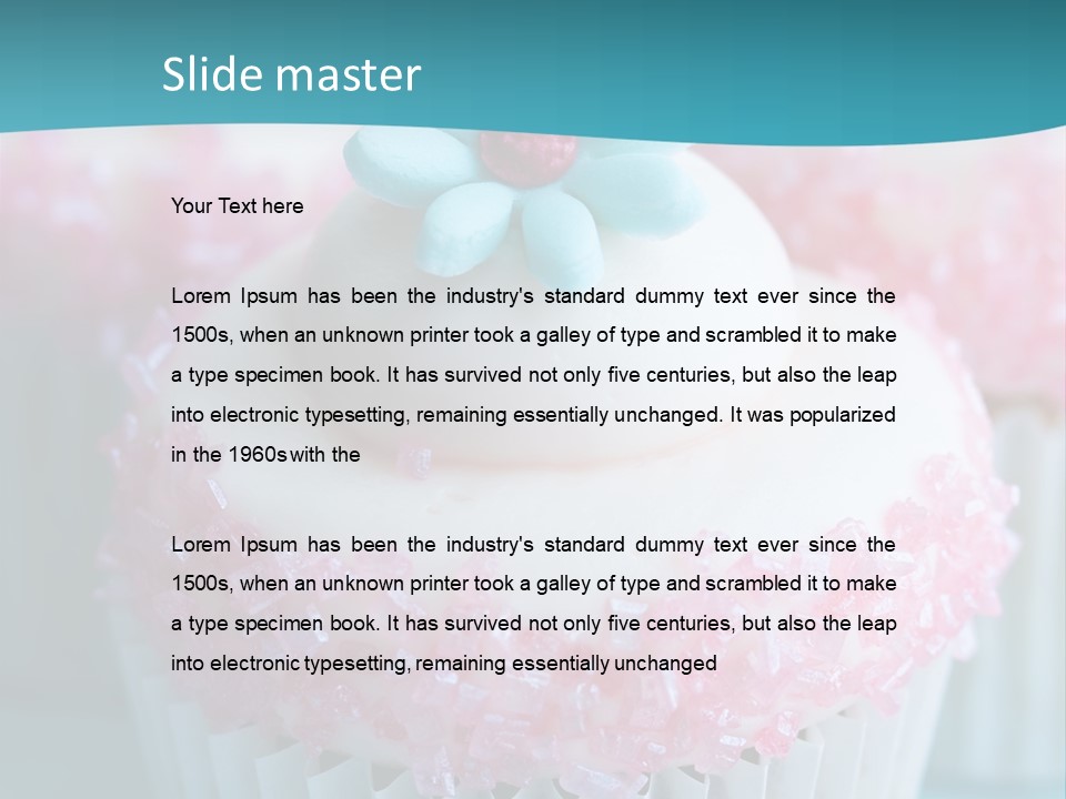 Party Fattening Dessert PowerPoint Template