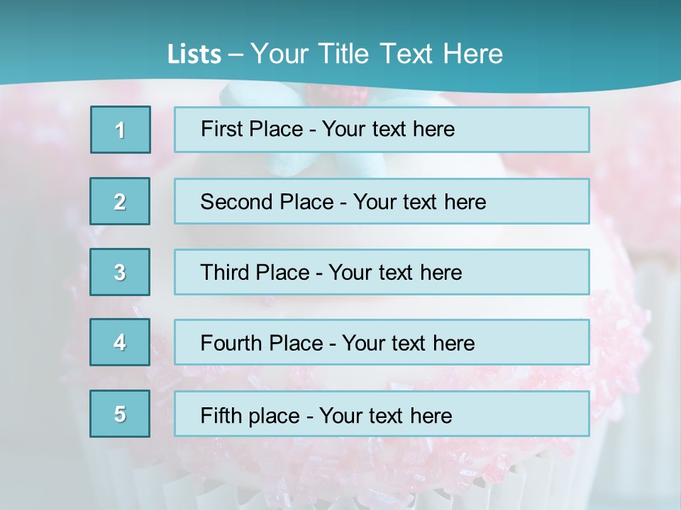 Party Fattening Dessert PowerPoint Template