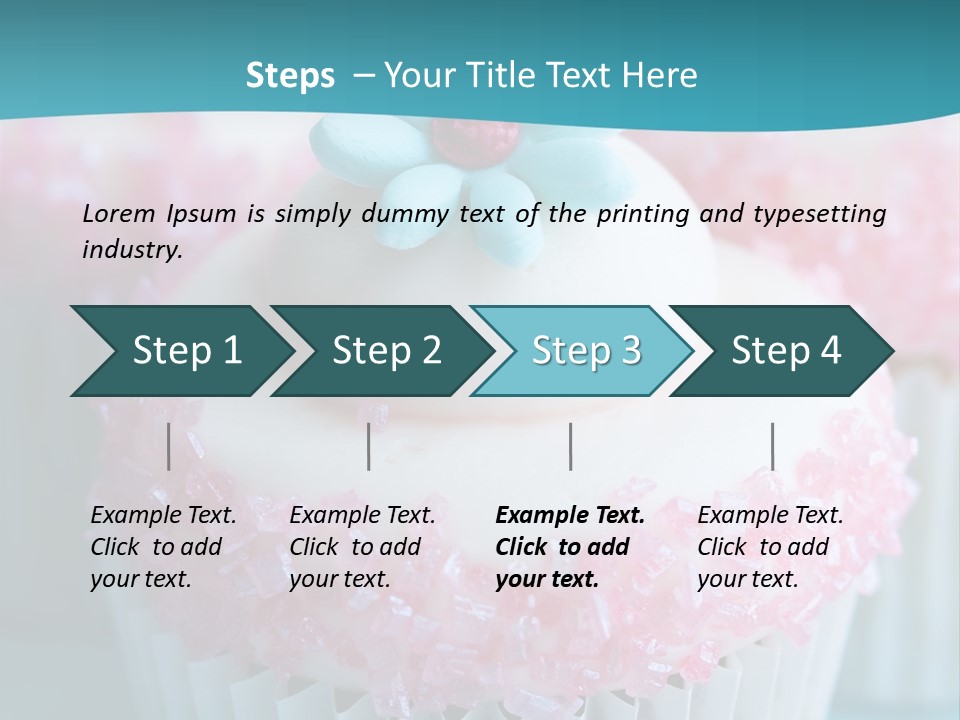 Party Fattening Dessert PowerPoint Template