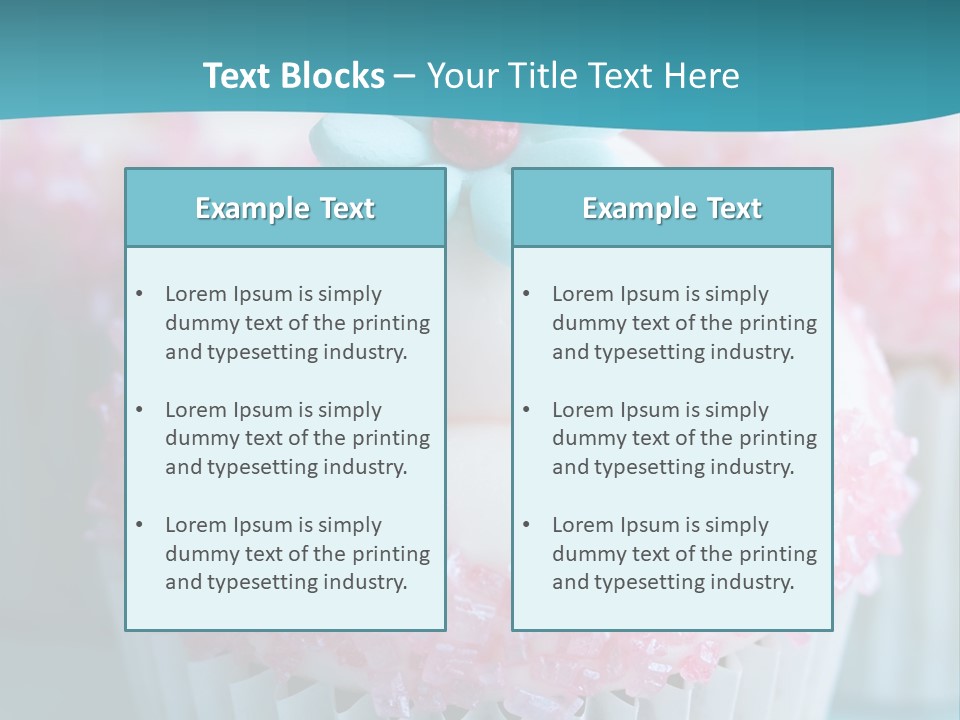 Party Fattening Dessert PowerPoint Template