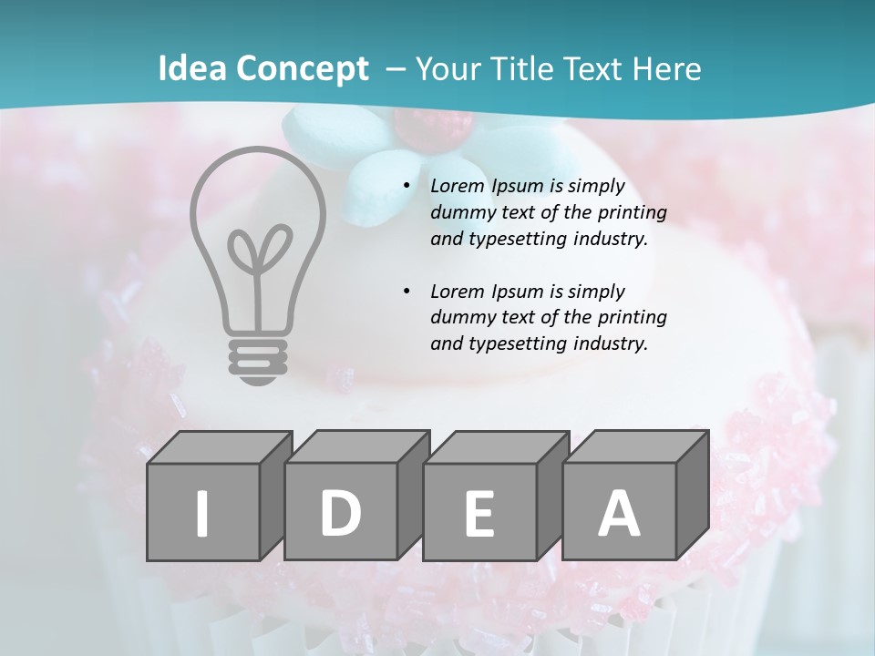 Party Fattening Dessert PowerPoint Template