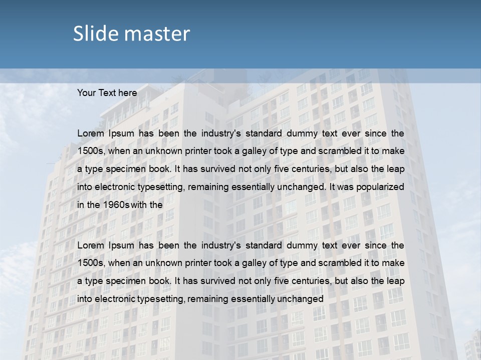 Rent Industry Accommodation PowerPoint Template
