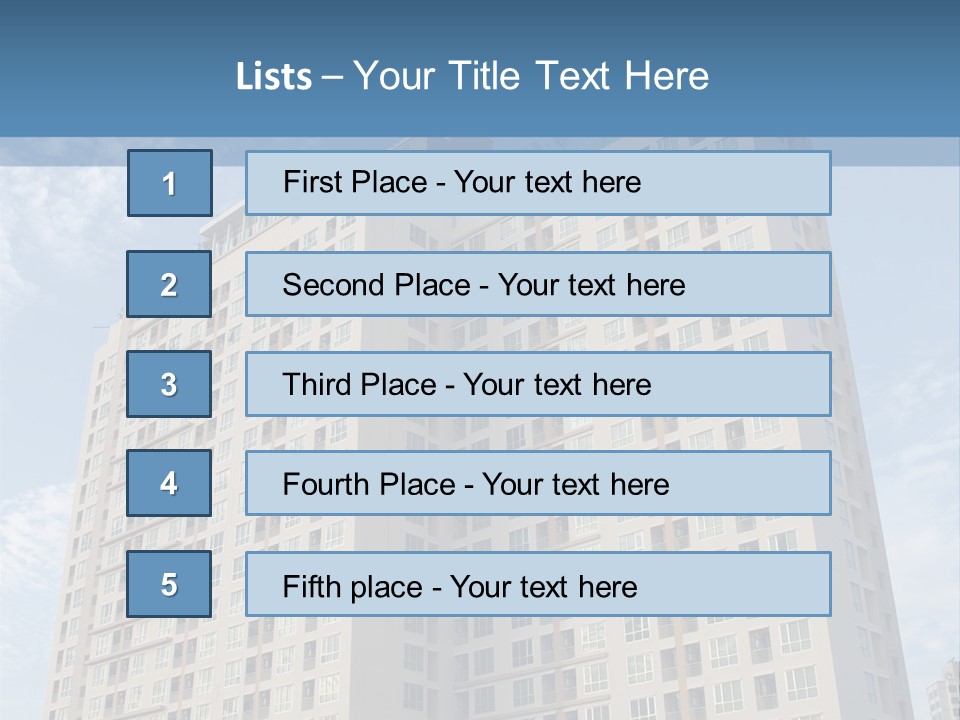 Rent Industry Accommodation PowerPoint Template