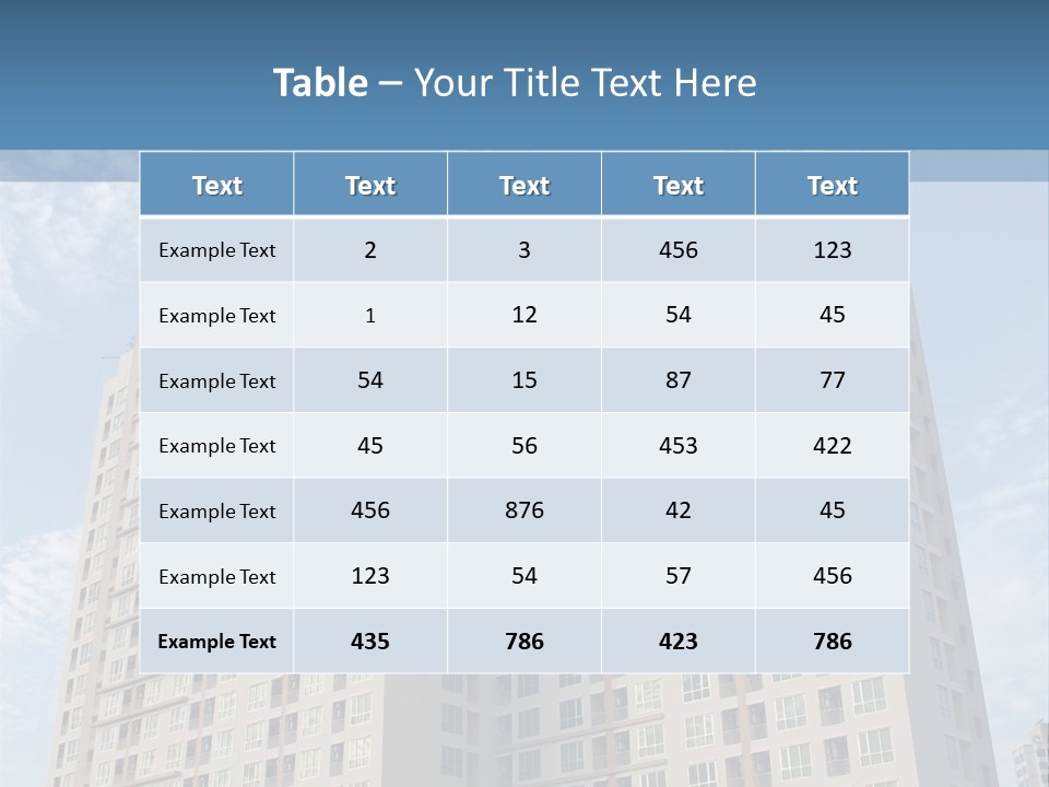 Rent Industry Accommodation PowerPoint Template