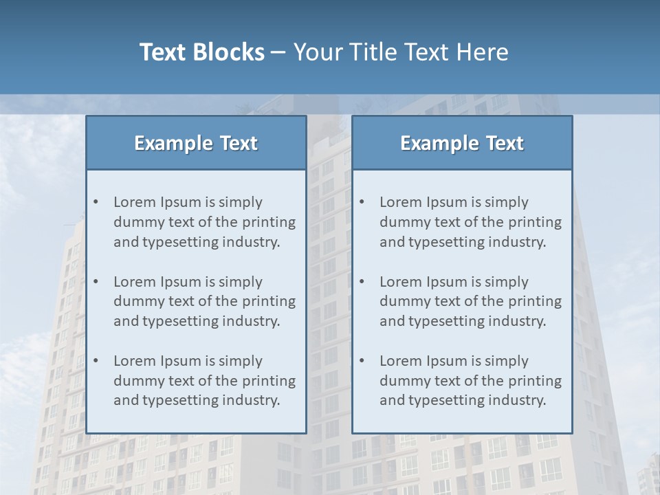 Rent Industry Accommodation PowerPoint Template