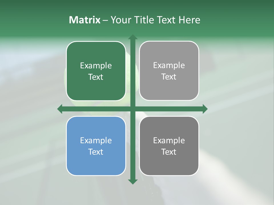 Net Bounce Exercise PowerPoint Template