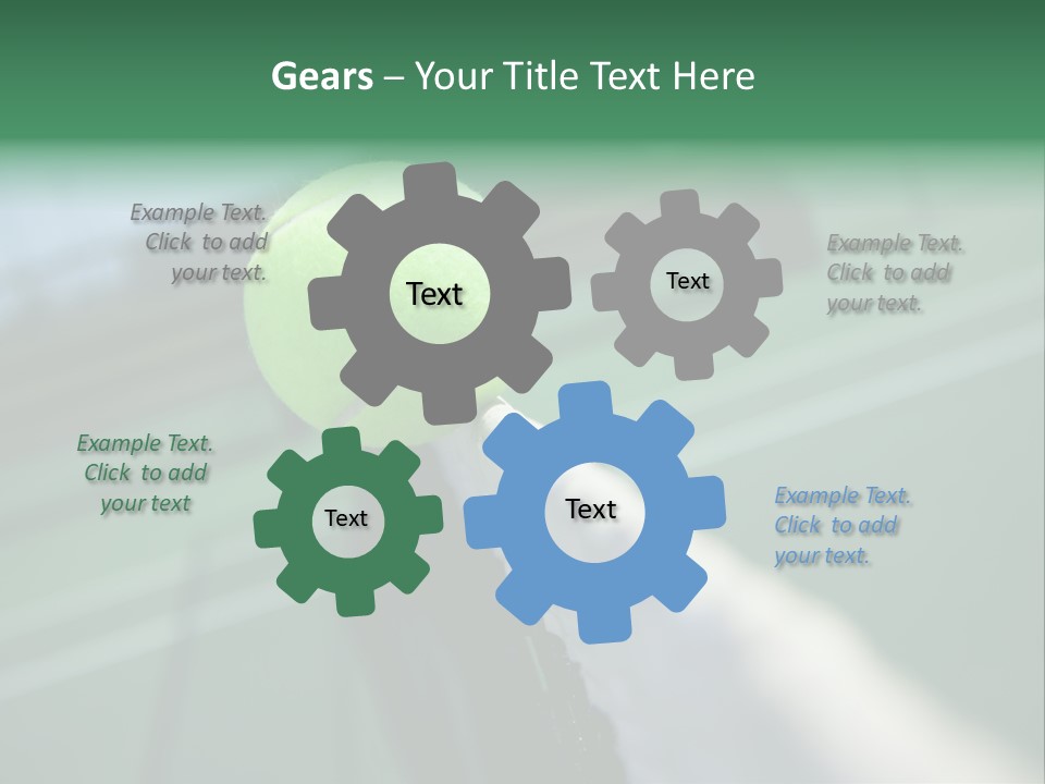 Net Bounce Exercise PowerPoint Template