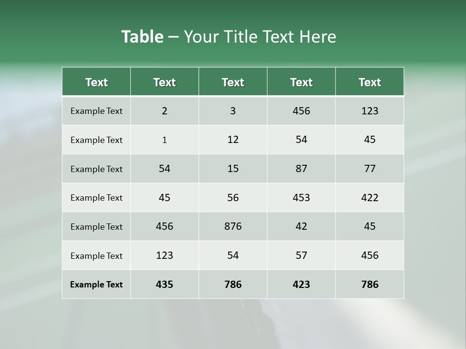 Net Bounce Exercise PowerPoint Template