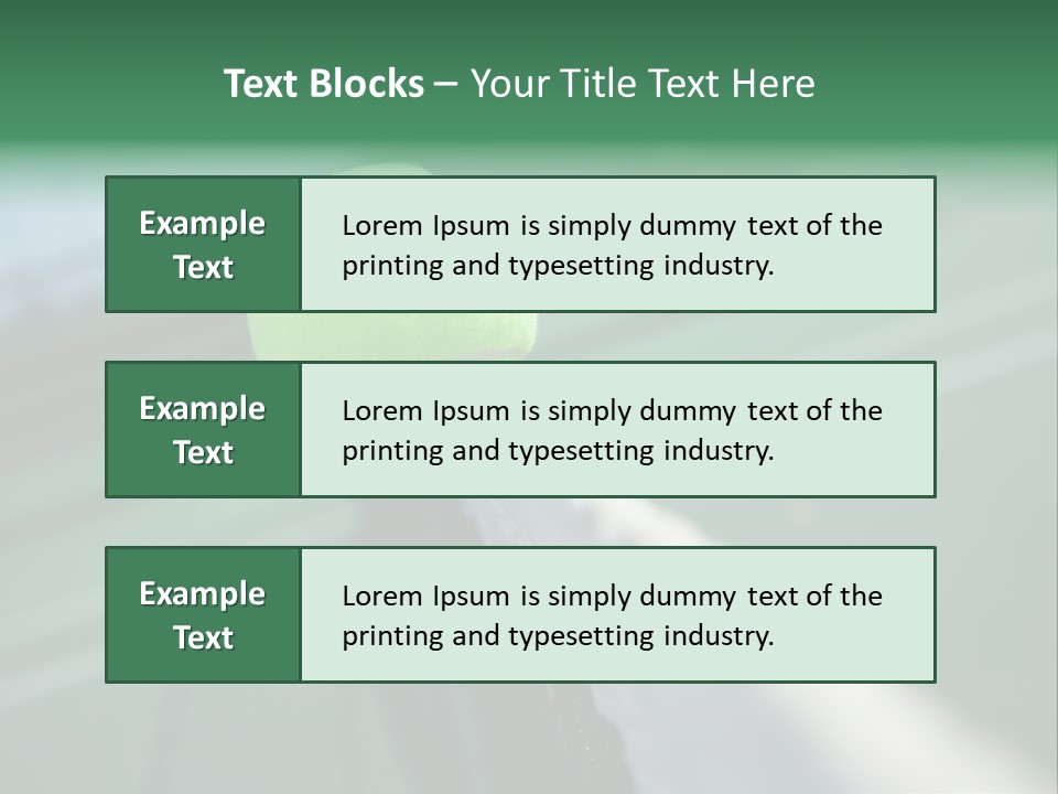 Net Bounce Exercise PowerPoint Template