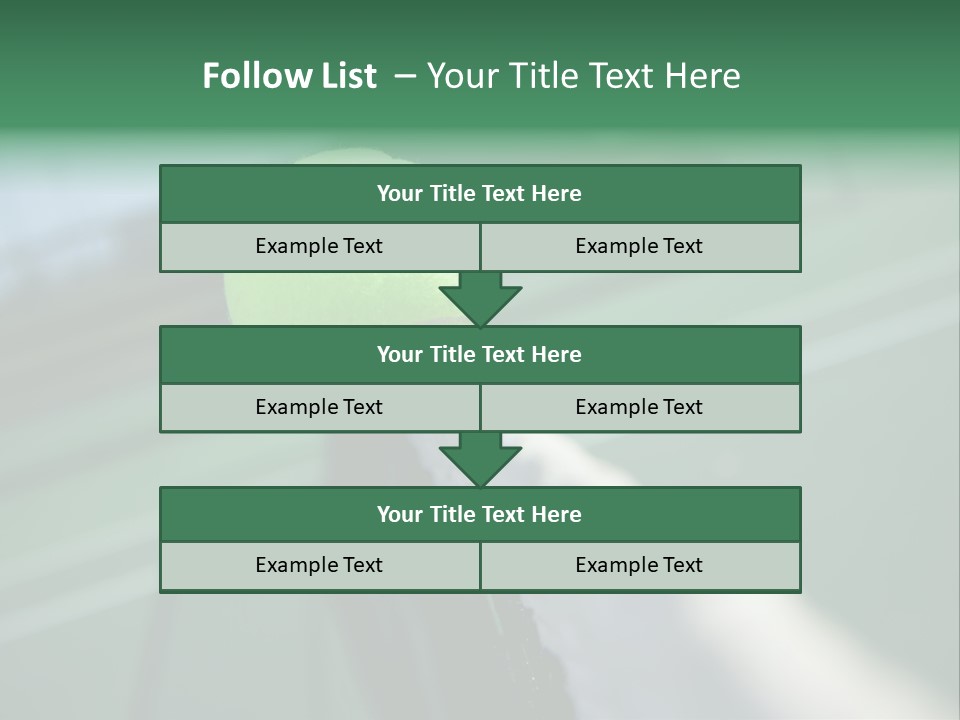 Net Bounce Exercise PowerPoint Template
