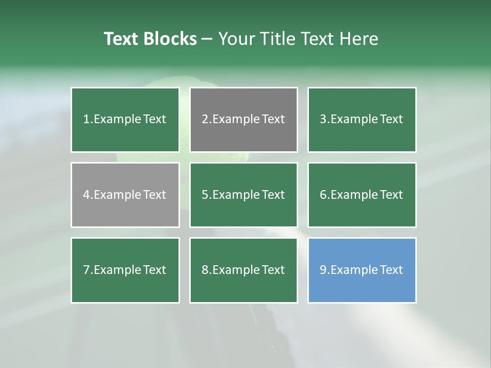 Net Bounce Exercise PowerPoint Template