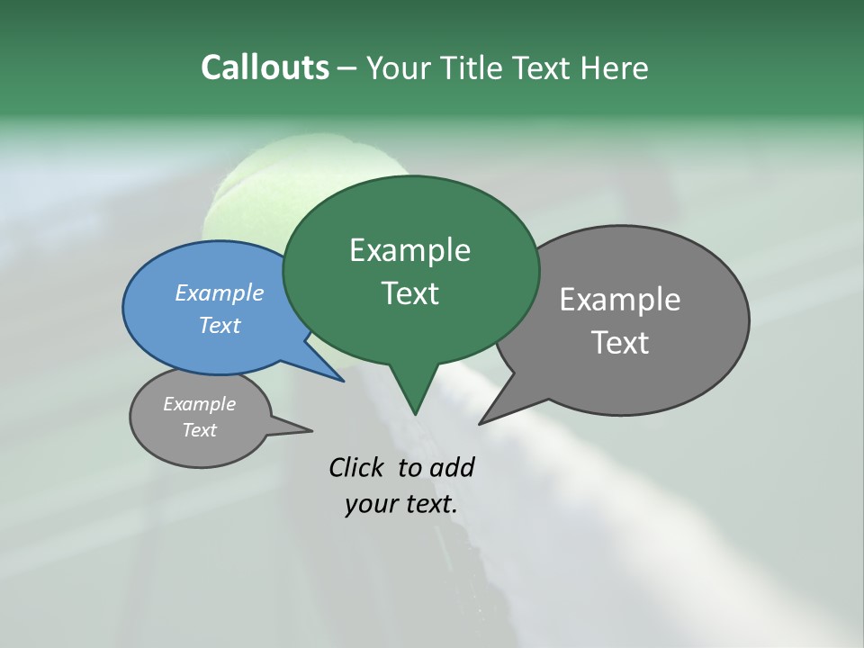 Net Bounce Exercise PowerPoint Template