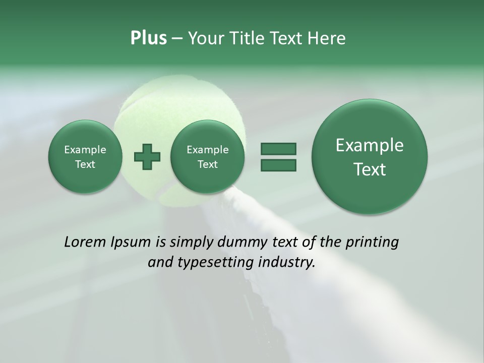 Net Bounce Exercise PowerPoint Template