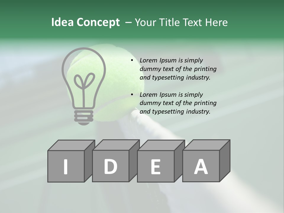 Net Bounce Exercise PowerPoint Template