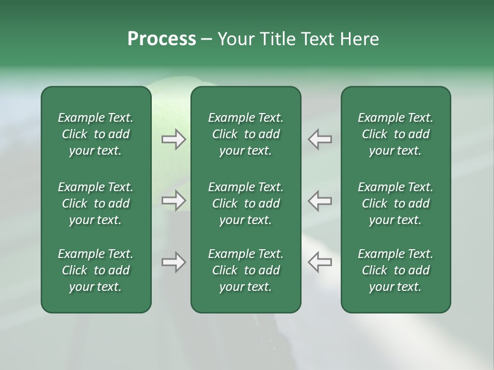 Net Bounce Exercise PowerPoint Template