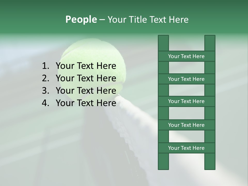 Net Bounce Exercise PowerPoint Template