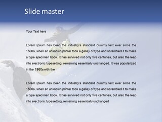 Ride Outdoor Blue PowerPoint Template