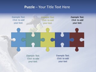 Ride Outdoor Blue PowerPoint Template