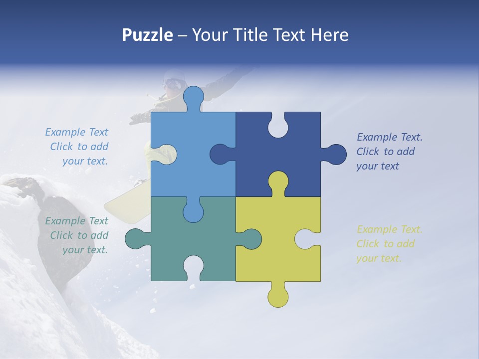 Ride Outdoor Blue PowerPoint Template