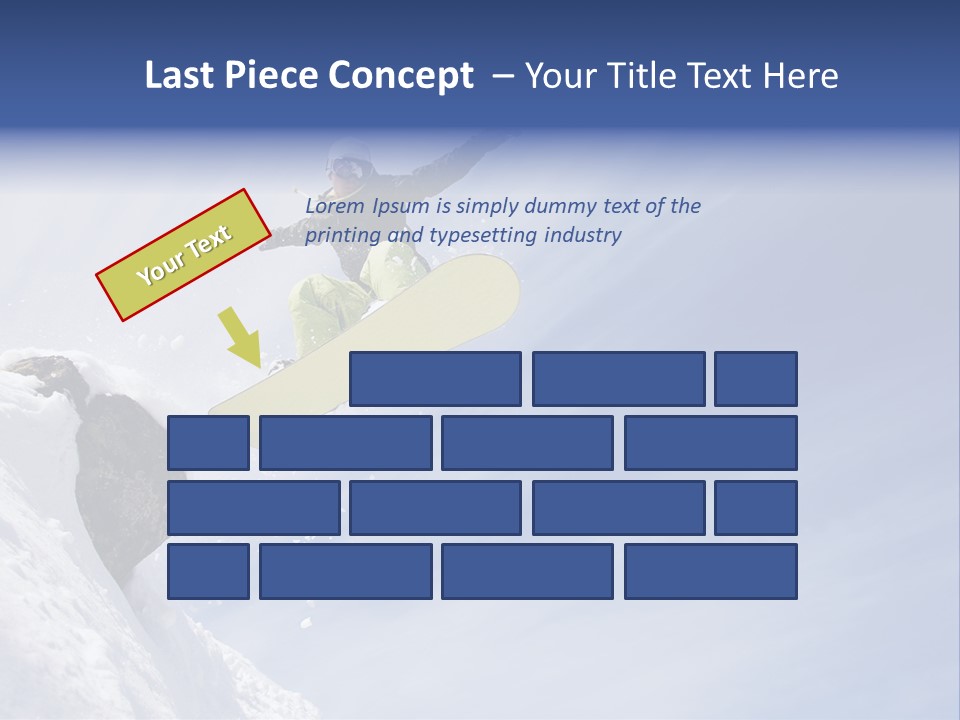 Ride Outdoor Blue PowerPoint Template