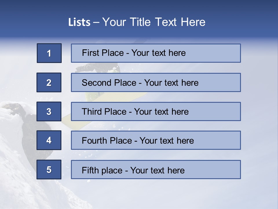 Ride Outdoor Blue PowerPoint Template