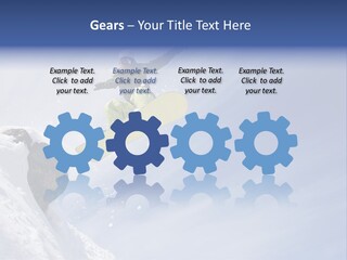 Ride Outdoor Blue PowerPoint Template