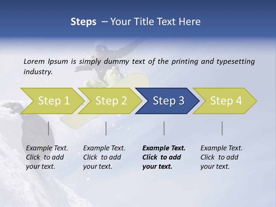 Ride Outdoor Blue PowerPoint Template