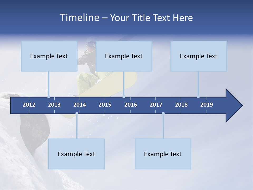 Ride Outdoor Blue PowerPoint Template