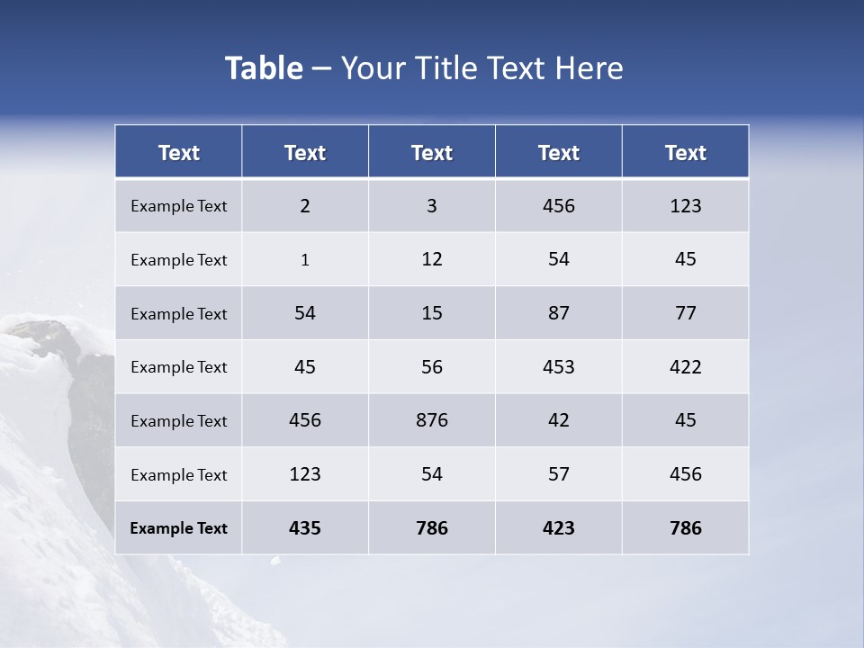 Ride Outdoor Blue PowerPoint Template