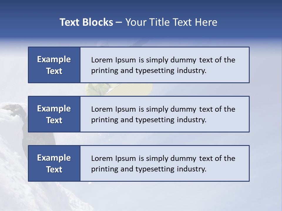 Ride Outdoor Blue PowerPoint Template
