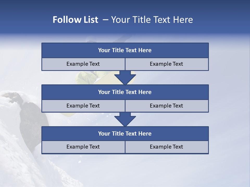 Ride Outdoor Blue PowerPoint Template