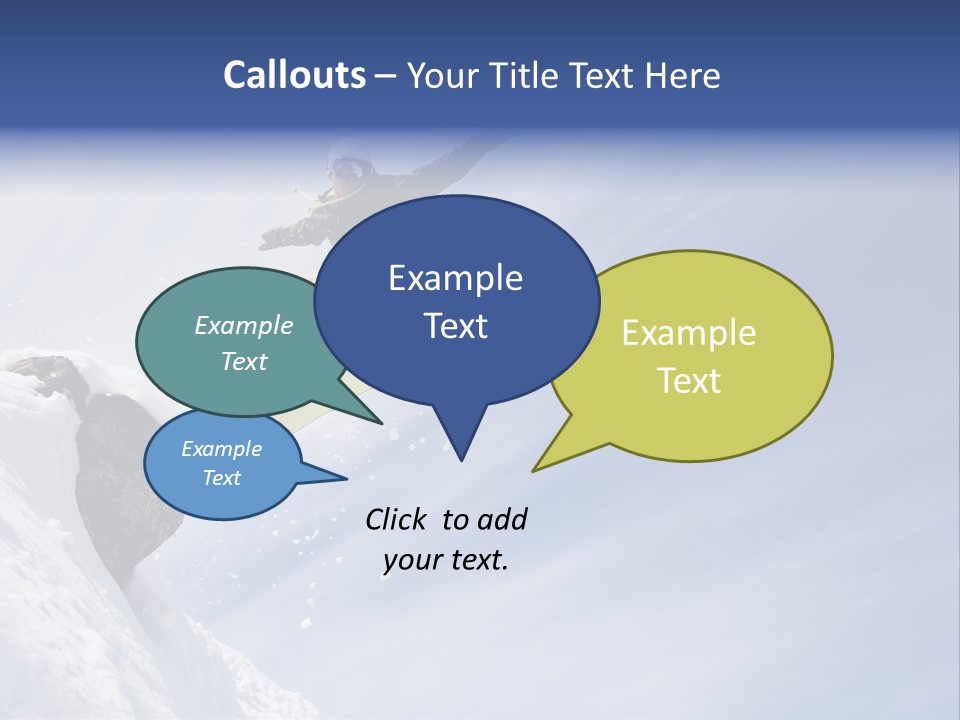 Ride Outdoor Blue PowerPoint Template