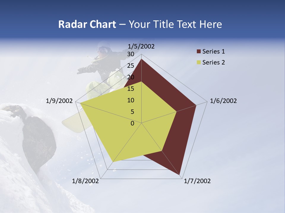 Ride Outdoor Blue PowerPoint Template
