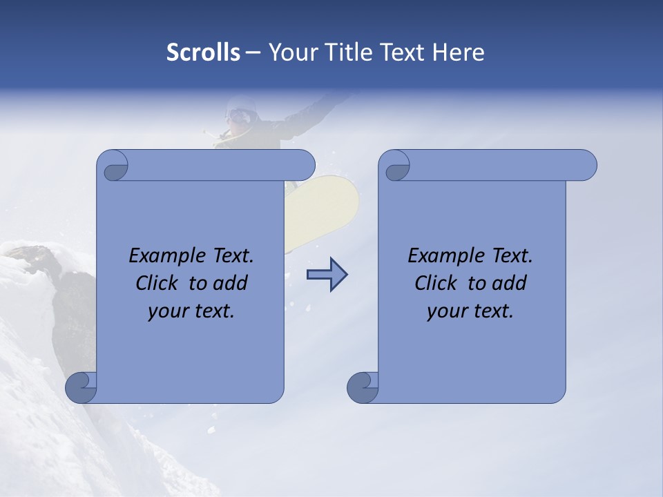 Ride Outdoor Blue PowerPoint Template