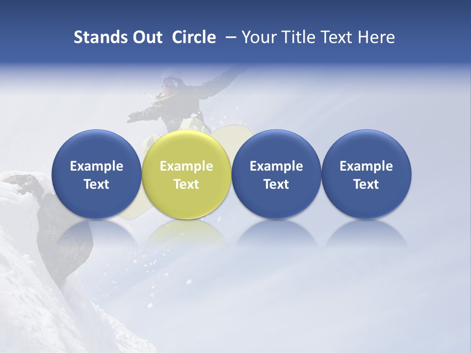 Ride Outdoor Blue PowerPoint Template