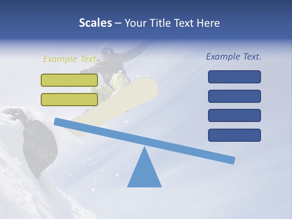 Ride Outdoor Blue PowerPoint Template