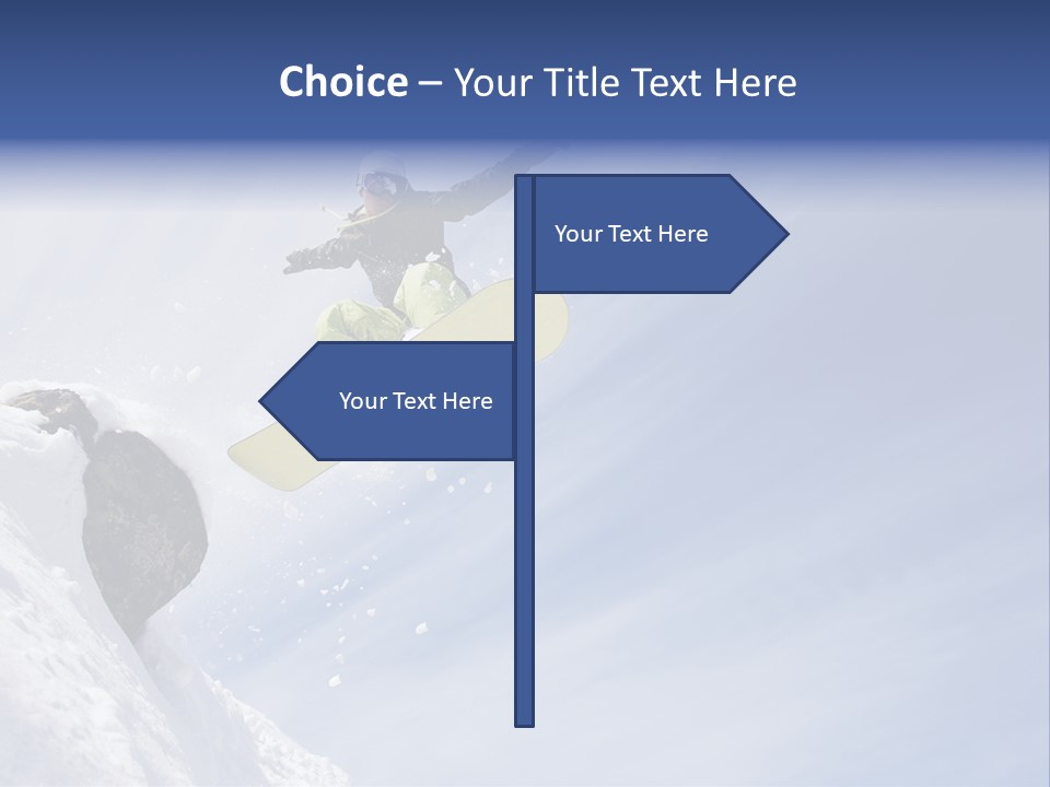 Ride Outdoor Blue PowerPoint Template