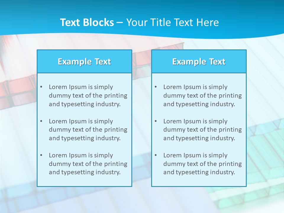 Polycarbonate Skylight Conservatory PowerPoint Template