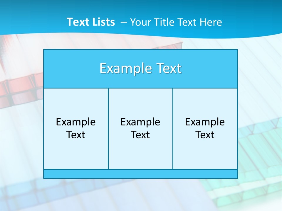 Polycarbonate Skylight Conservatory PowerPoint Template