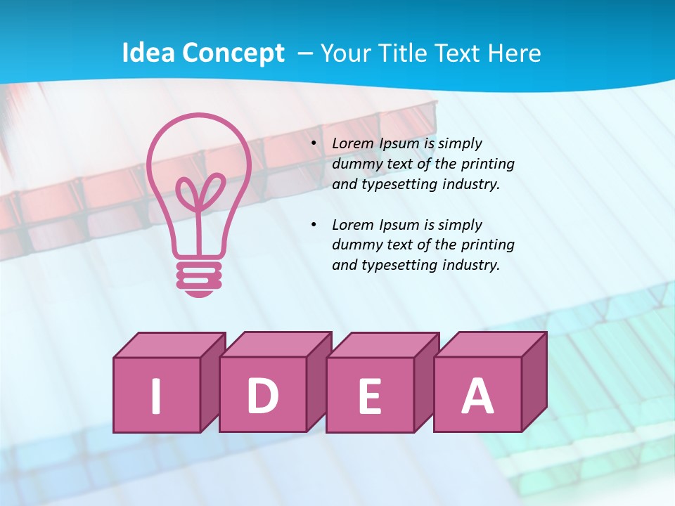 Polycarbonate Skylight Conservatory PowerPoint Template
