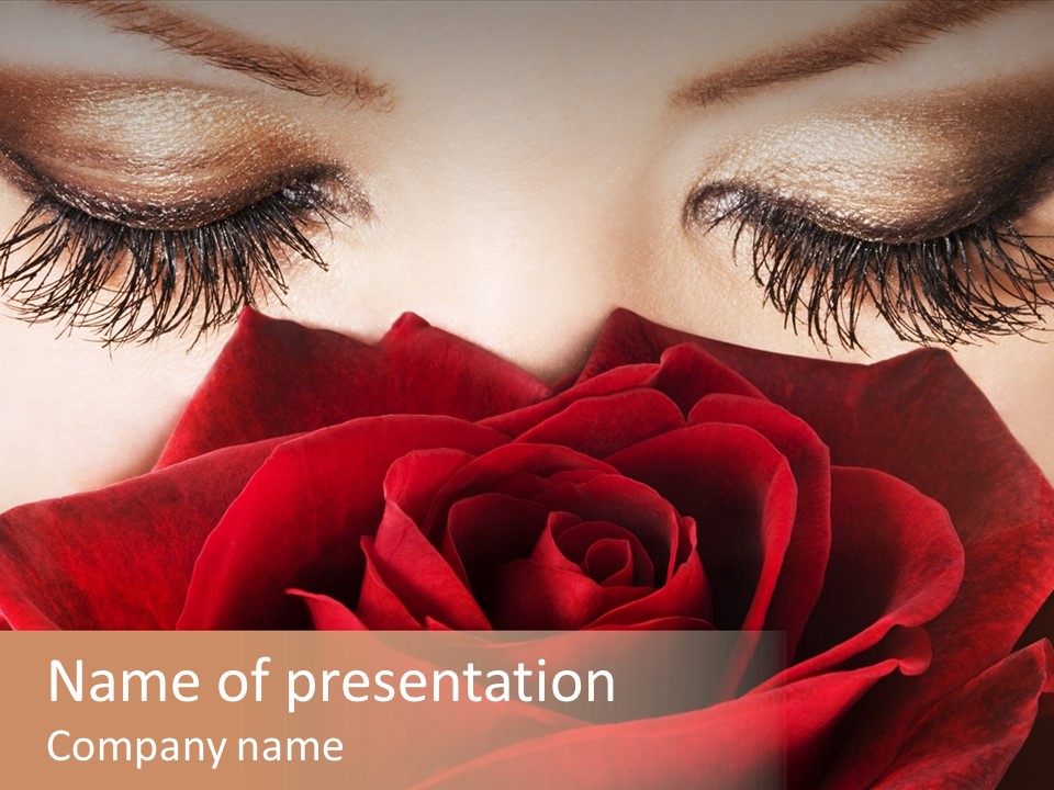 Makeup Eyeshadow Vogue PowerPoint Template