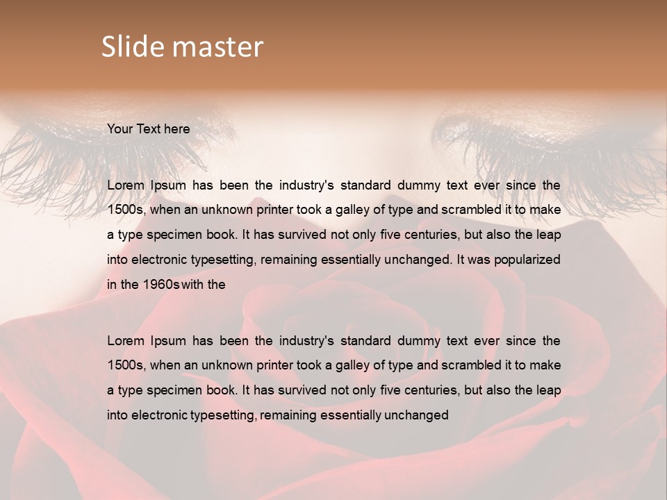 Makeup Eyeshadow Vogue PowerPoint Template