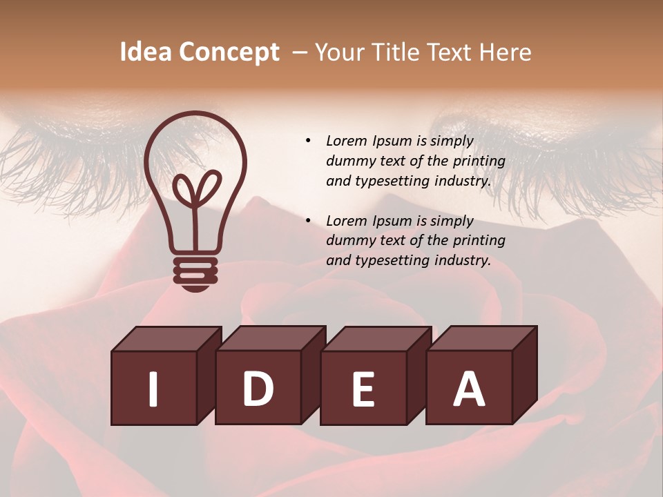 Makeup Eyeshadow Vogue PowerPoint Template