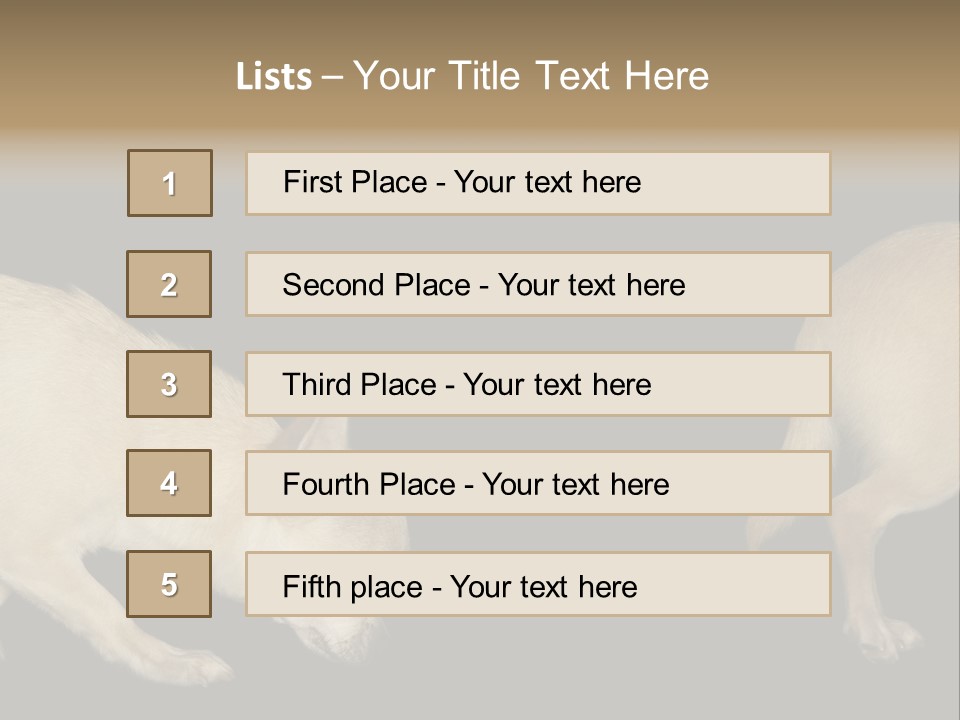 Tracking Dog Length PowerPoint Template